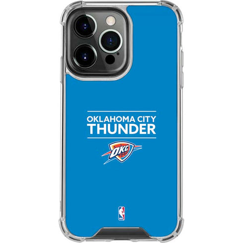 NBA Oklahoma City Thunder Standard - Blue iPhone 16 Pro Clear Case